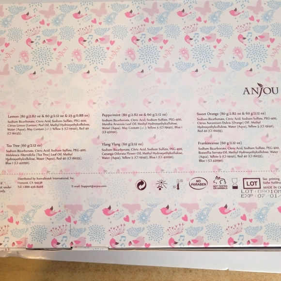 20 pcs Anjou Natural Bath Bombs SPA Essential Oils Relaxing Birthday Mother Gift - Picture 5 of 7